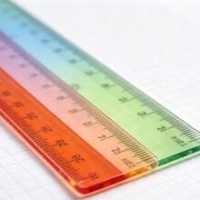 12 Inch /30 CM Assorted Color Transparent Plastic Rulers, Flexible Dual Scale Ruler For School, Office, Drawing Measuring - A - View 5
