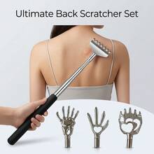4pcs/Set Retractable Stainless Steel Back Scratcher, Ergonomic Handle Design Portable Back Scratcher Massager, Suitable For Men And Women, Perfect Gift For Parents And Teenagers, Suitable For Home, Office, Gym And Travel, Home Essential - Multiple Styles - View 10