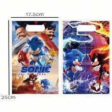 asmodee 10pcs Sonic Birthday Halloween Christmas Holiday Handheld Gift Bags Pearlescent Return Gift Bags Birthday Party Decoration - Style Random - View 3