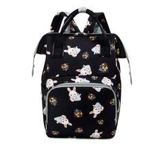 1pc Cute Rabbit Print Decorated Nylon Baby Bottle Bag, Portable Premium Large Capacity Zipper Pouch, Suitable For Moms' Daily Childcare Use - Multicolor - View 9