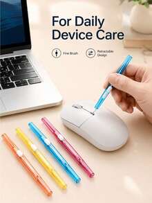 5pcs Phone Charging Port Cleaning Kit, Smartphone Cleaning Tool Set, Anti-Clogging Mini Brush Head And Double-Sided Hook Phone Cleaning Tool, Suitable For Smartphones, Tablets, Earphones And Charging Ports - Portable Device Maintenance Kit - One Size Fits All - View 6