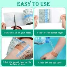 5cm*2m Waterproof Tape, Waterproof & Moisture-Proof, Easy Tear, Multi-Purpose - White - View 3