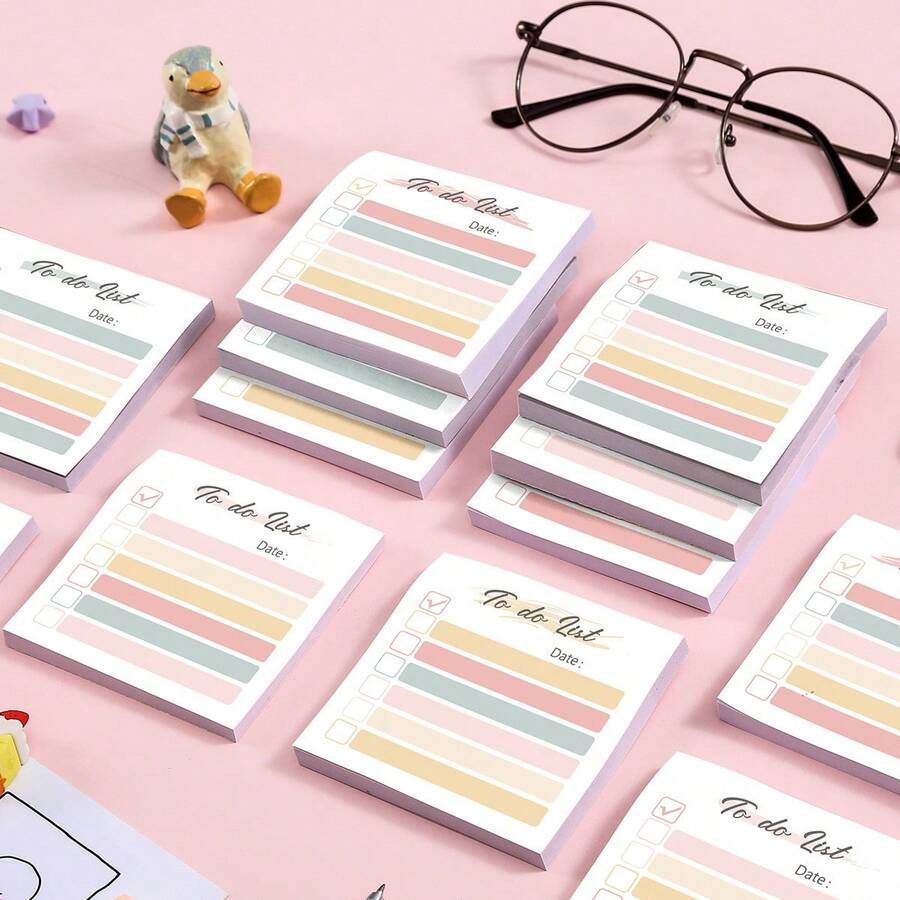 Creative Daily Planner Sticky Notes Strong Adhesive Removable Memo Pads High Aesthetic Value Note Paper 1pc/2pcs - one-size - View 1