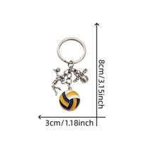 10 Sets Volleyball Theme Metal Keychains, (10 Keychains + 10 Cards + 10 Mesh Bags) Including Volleyball And "I Love Volleyball" Charms, Suitable For Cars, Backpacks, Etc., Can Be Used As Gifts For Athletes And Fans - Volleyball - View 7