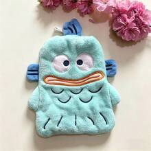 1PC Sanrio Clownfish Hand Towel Cute Cartoon Coral Velvet Home Kitchen Hanging Water-Absorbent Soft Double-Layer Thickened Towel - Multicolor - View 6