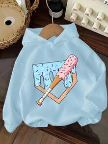 3pcs-Tween Boy 3 Pieces Set Fun Print Sweatshirt, Warm And Comfortable Thermal Lined Hooded Pullover Sweatshirt For Autumn/Winter - Black - View 5