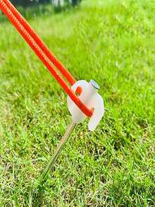 3PCS.6PCS. Outdoor Camping Tent Accessories Kit Adjustable Guy Rope + Ground Stakes + Hooks + Pulley Tensioner - Multicolor - View 8