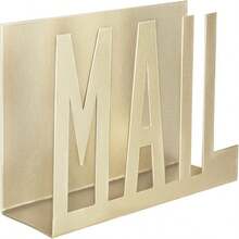 2pcs Modern Aesthetic Black Metal Hollow Mail Rack - Desktop Mail Organizer, Space-Saving And Durable, Office Envelope File Storage Rack, Minimalist Decor, Suitable For File Storage, Cabinet And Countertop, Helping You Keep Your Desk Neat And Organized. Suitable For Bedroom, Office, Study, With Home And Kitchen Display Functions, Both An Office Decor Item And An Ideal Choice For Holiday Gifts. - Multicolor - View 12