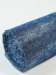 1pc Snowflake-Patterned 100% Cotton Denim Fabric, Pre-Cut Size 19 In X 59 In, 39 In X 59 In, Suitable For Handmade DIY Sewing Fabrics Such As Jeans, Jackets, Dresses, Skirts, Shorts, Background Fabric And Hats, Bags. - Snow Wash Denim - View 16