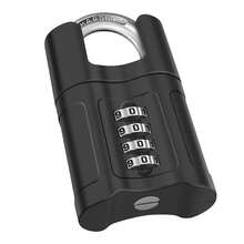 Durable Alloy Steel Combination Padlock With Lock Core Design For School Sports Gym - Black - View 6