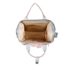 1pc Cute Rabbit Print Decorated Nylon Baby Bottle Bag, Portable Premium Large Capacity Zipper Pouch, Suitable For Moms' Daily Childcare Use - Multicolor - View 8