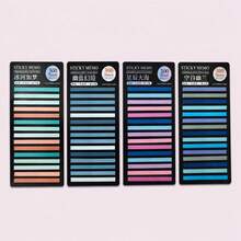 8 Sets 300pcs Colorful Transparent Sticky Note Index Tabs, Writable Waterproof Easy-Tear No-Residue Bookmark Stickers, Suitable For Student Reading Marking, Note Classification, Office Study And Planner - one-size - View 12