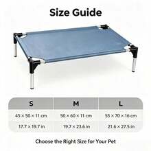 Suspended Stainless Steel Pet Bed, Easy To Clean, Space-Saving Storage, Multi-Use For Balcony And Camping - Grey - View 2