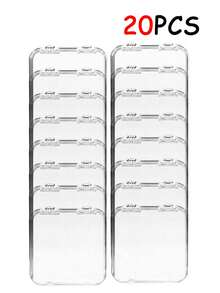 30/20/10pcs Transparent Nail Art Storage Boxes With Lid, Dust-Proof Portable Display Box, Suitable For Nail Stickers And False Nails, Large Capacity - Multicolor - View 7