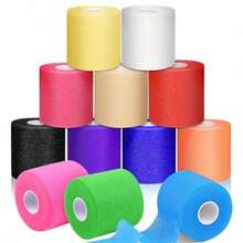 6cm*10m Foam-Based Sports Tape, Residue-Free Adhesive, Easy Tear, Suitable For Ankle, Wrist And Knee Sports Foam Bandage - Multicolor - View 4
