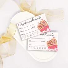 20/50Pcs Nail Salon Appointment Reminder Cards, Fill‑In Blank Paper Booking Reminder Note Cards For Beauty Salon Use - Sets - View 6