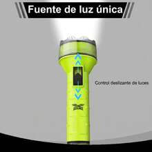 AGUILAMEX USB Rechargeable Diving Flashlight, Bright And Practical LED Torch For Underwater Use, Portable Emergency Work Light With Handheld Lanyard Design, Multifunctional Diving Light For Adventure, Hiking, Camping, IPX68 Waterproof - Fluorescent Yellow - View 4