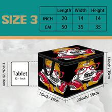 1pc Large Foldable Zipper Storage Box Organizer. Multiple Styles With Premium Element Prints, Perfect For Travel, Packing, Clothing, Pants And Bedding, Ideal Solution For Moving Storage - Multi-color - View 19