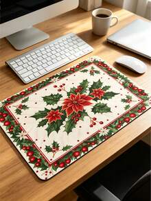 1PC Christmas Element Welcome Mat, Diatomite Absorbent Small Rug, Non‑Slip Floor Mat For Stove Coffee Machine Water Bar Counter, Christmas Halloween Home Decor, Indoor Outdoor Doormat For Front Door Kitchen Area - Multicolor - View 12