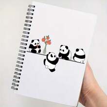 2D Cute Panda Theme & Bamboo Pattern A5 Spiral Notebook, Suitable For Office & Classroom Notes, Professional Meeting Memo, Diary Planner, Creative Holiday Gift For Professionals, Design Daily Journal, Classroom Notes, Office Memo, Portable Writing Notebook, Suitable For Professionals, Students & Office Use - Perfect Gift Choice, Artistic Cover Design, Study Formula Record, Subject Learning Record Notebook - 1 Pack (50 Sheets, 100 Pages) - View 9