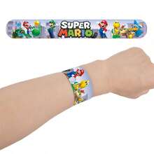 asmodee 12pcs/24pcs Nintendo Mario PVC Slap Bracelets, Fun Craft Gifts For Halloween, Christmas Holiday Dress Up, Party Favors - Style Random - View 4