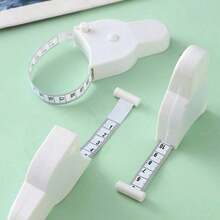 Flexible Measuring Tape, Used For 3D Measurement, Waist, Arm And Chest Circumference, Circumference Measuring Tape, Professional Ruler, Portable Body Measurement Tool, Suitable For Fitness Tracking, Sewing And Custom Clothing Fitting - White - View 3