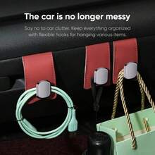 PU Leather Seat Storage Hook, Suitable For Car SUV Truck, Hidden Hook Design, Strong Load-Bearing Capacity! - Multiple Styles - View 3