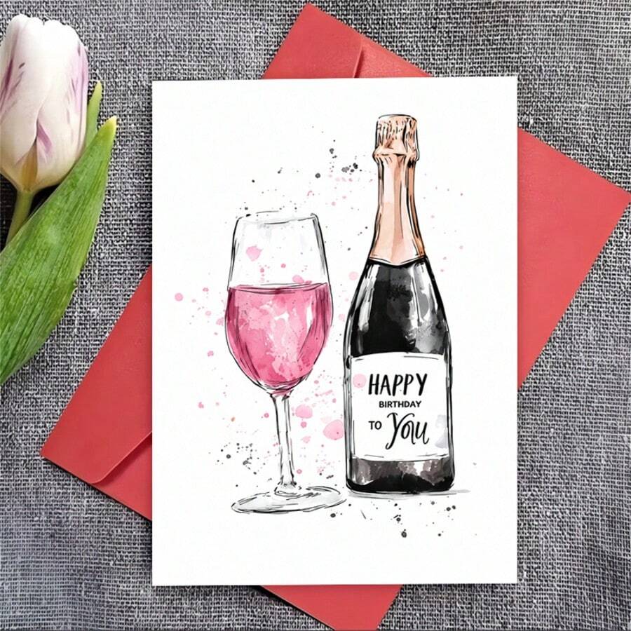 10 Cards And 10 Envelopes Invitation Set, Perfect For Celebrating Milestone Birthdays. These Congratulations Invitations Are Ideal For Friends, Classmates, Parties And Graduation Celebrations - A - View 1