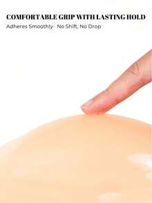 1Pair Women's Summer Thin Seamless Invisible Breast Petals, Can Be Applied To Dresses And Other Clothing, Anti-Exposure, Anti-Slip, Anti-Sweat, Suitable For Wedding Dresses, Large Breast Gathering And Small Breast Coverage - Multicolor - View 2
