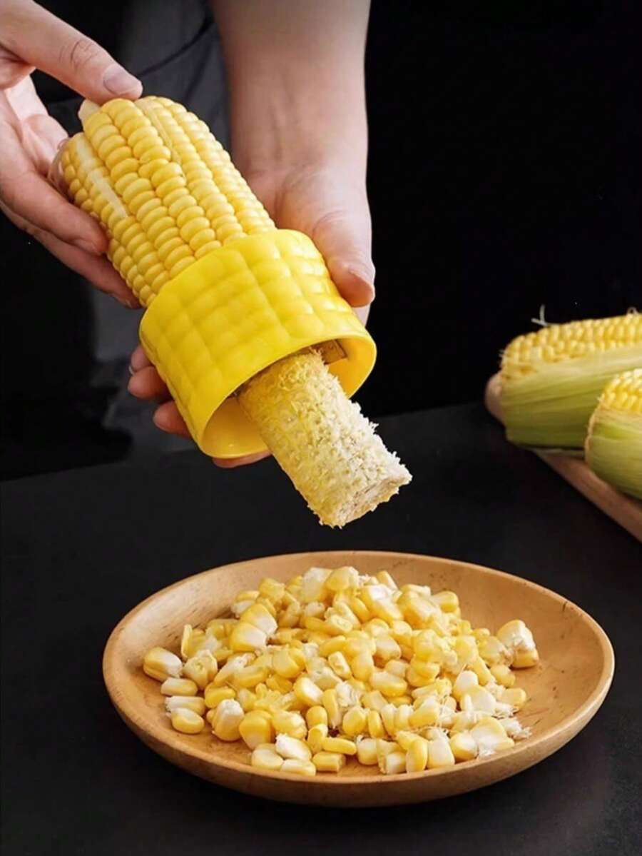 2pcs/1pc Corn Cob Stripper Tool, Corn Kernel Remover And Handheld Corn Peeler For Fresh Corn, Sweet Corn, Corn Salad, Soup, Salsa, BBQ Side Dishes, Meal Prep, Home Kitchen, Picnic And Camping Cooking