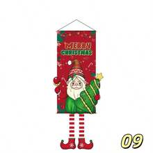 1PC Christmas Print Hanging Cloth Banner, Party Atmosphere Decoration Prop, Home Wall Decor, Store Window Display, Holiday Photo Backdrop, Reusable Christmas Scene Decoration, Easy Installation, Foldable Storage, Suitable For Christmas Party Setup - Multicolor - View 13