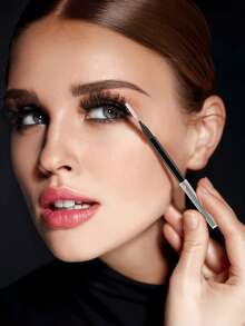 80/10 Piece Mini Eyebrow Brush With Lid - Eyebrow Coloring, Eyelash Filling, Eyebrow Lifting Brush - Professional Makeup Set, Suitable For Eyebrow Grafting, Gum Line Cleaning, Beauty Salon And Home Beauty Care - Multicolor - View 4