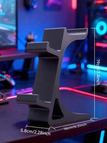 Estetika Desktop Minimalis: Dudukan Kontroler dan Headphone Terintegrasi, Kompatibel dengan Kontroler PlayStation/X1-BOX/S/Switch, Pengaturan Gaming yang Imersif; Rak Display Gamer Profesional, Kapasitas Beban yang Kuat, Anti-Terbalik - MultiWarna - View 12