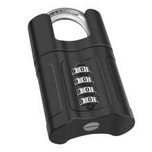 Durable Alloy Steel Combination Padlock With Lock Core Design For School Sports Gym - Black - View 10