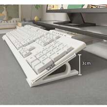 2PCS/Desktop Keyboard Heightening Bracket, Non-Slip Ergonomic Keyboard Lifting Frame, Space-Saving Desktop Organizer, Suitable For Most Standard Mechanical Keyboards, Office And Gaming Keyboards - A - View 3