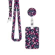 1pc Fashionable Daisy Retractable Badge Reel With Daisy Logo Badge Holder, Sturdy Metal Clip, Retractable Cord, Stylish Print With Key Ring, ID Card Holder, Work Badge Companion, Suitable For Nurses, Office, Men And Women - Simple Style - View 11
