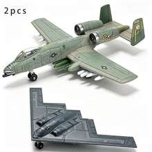 2pcs/1pc-1:72/100/200 Scale Aircraft Model Kit - Desktop Ornament Decor - Birthday Holiday Gift - Aerospace Enthusiast Collectible - Multicolor - View 23