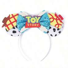 asmodee 1 chiếc băng đô tai Minnie Mouse Disney, băng đô nơ đính sequin Toy Story, phụ kiện tóc cosplay công viên chủ đề (kiểu ngẫu nhiên) - Nhiều mẫu - Xem 9