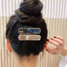 Rhinestone High-End Hair Clip New Side Clip Fashion Elegant Forehead Bangs Clip Minimalist Versatile BB Clip Hair Accessory - Multicolor - View 2