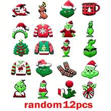 The Grinch The 18/12/6Pcs Character Shoe Decor Set, Decorative Clips For Bags And Daily Wear - Multicolor - View 8