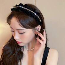 Premium Baby's Breath Pleated Headband For Women, Versatile Hair Hoop For Outings, Face-Slimming Hair Clip Head Accessory - Multicolor - View 4