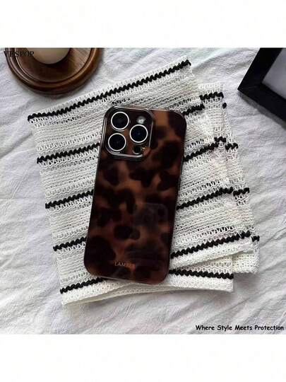VESPOP Fashionable Leopard Gradient Color Phone Case Compatible With Apple 17 Pro Max/17 Air/ 16 Pro MAX/15 Pro Max/14 Pro/13 Pro/12/11, Personalized Phone Case For Men And Women, Middle Eastern Style Phone Case