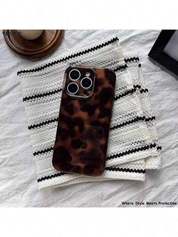 VESPOP Stijlvol telefoonhoesje met luipaardprint en kleurverloop, compatibel met Apple 17 Pro Max/17 Air/ 16 Pro MAX/15 Pro Max/14 Pro/13 Pro/12/11, gepersonaliseerd telefoonhoesje voor mannen en vrouwen, telefoonhoesje in Midden-Oosterse stijl