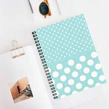 1pc A5 Spiral Bound Notebook, Polka Dot Cover, High Quality Paper, Smooth Writing, Durable Cover, Suitable For Work And Office, Back To School Essential. School Notebook - Lined Notebook - View 6