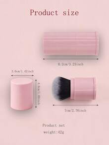Blush Brush/Foundation Brush/Portable Retractable With Cap/Setting Powder Loose Powder Brush Contour Brush Makeup/Travel/Portable Multi-Function Makeup Brush - Multicolor - View 5