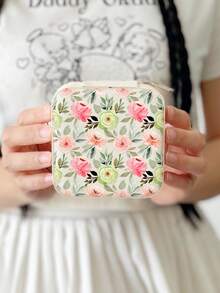 Women's Flower Jewelry Box White-Travel Jewelry Case-Jewelry Box Organizer-Jewelry Box Earrings-Jewelry Box Necklace-Jewelry Box Organizer Storage - Vintage Floral Jewelry Box - View 29