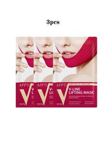 1pc V-Shaped Face Belt, Skin-Friendly Breathable Adjustable Elastic Strap, Portable Home & Travel Care Accessory, Suitable For Fitness And Travel - Multicolor - View 8