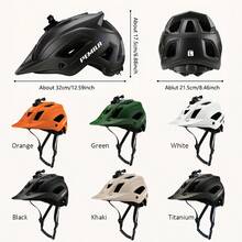 PEMILA Sports Cycling Helmet, Durable And Impact-Resistant, Compatible With Cycling Lights And Action Camera (/) Mounts, Adjustable Wide Brim, Built-In Ventilation Holes - White - View 6