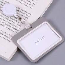 1 hộp đựng thẻ rút ngang màu xám phong cách công sở đơn giản - Hình chữ nhật - Xem 5