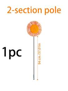 1pc Extendable Sunflower Mop Broom, Flexible Rotating Dry & Wet Dusting Mop, Suitable For Ceiling, Wall, Floor Tile, Glass, Window And Car, Home Cleaning Tool, Perfect For Daily Household Cleaning, Housewarming Gift For Family And Friends - Multicolor - View 15